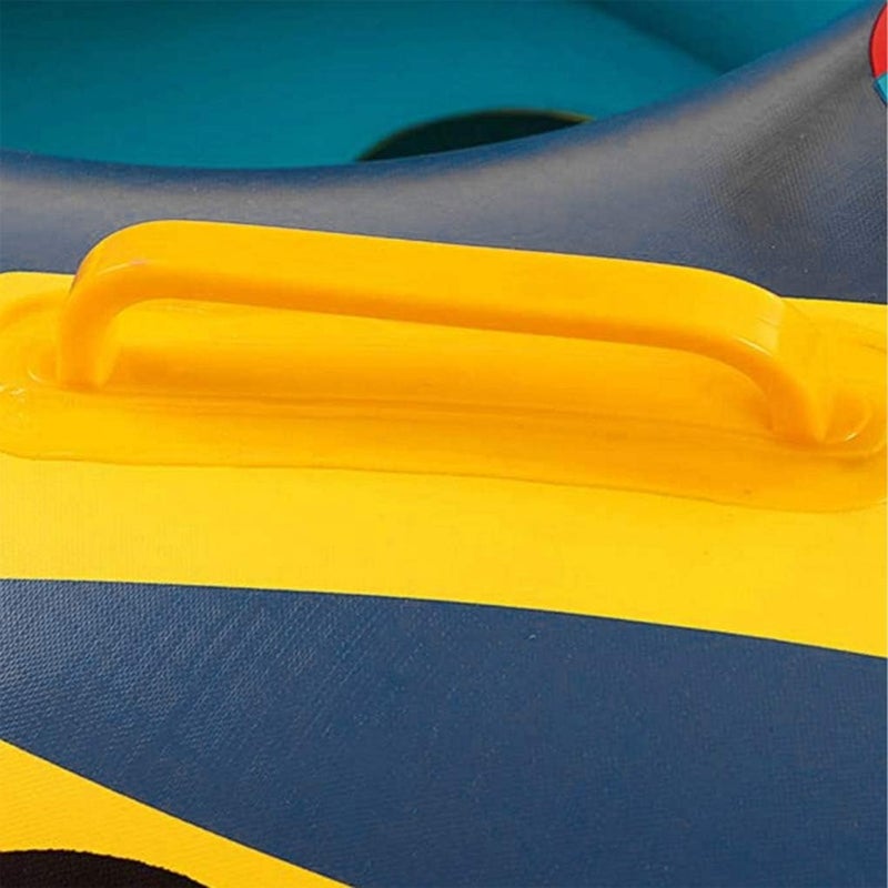 Holiberty Baby Swimming Pool Float, Cute Car Design Kids Toddler Inflatable Summer Beach Floatie Boat Swim Tube Ring with Handles Safety Seat Pool Lake Air Bed Floating Mattress Raft Lounge for Girls Boys 1-5Y - Image 5