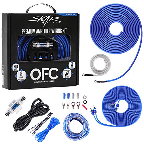 SKAR AUDIO مجموعة تركيب أسلاك مكبر الصوت كاملة من سكار أوديو 8 قياس OFC، SKAR8MANL-OFC - Image 2