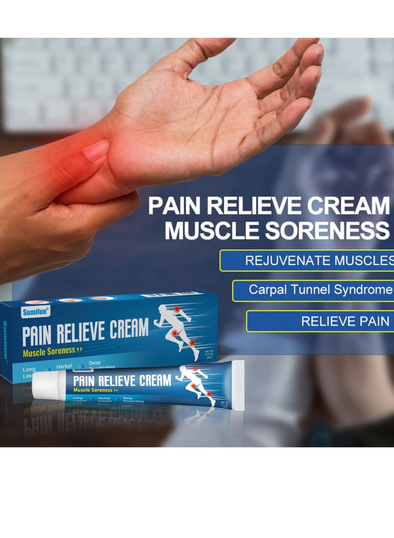 سوميفون كريم لتخفيف آلام العضلات والمفاصل ٢٠ جرام - تركيبة عشبية لآلام العضلات، راحة طويلة الأمد غير مزعجة تدوم ٨ ساعات، اختراق عميق لألم الركبة/عظم الفخذ/الرضفة، مناسب للجنسين - Image 2