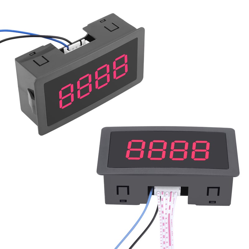 DC LED Digital Display 4 Digit 0-9999 Up/Down Plus/Minus Panel Counter Meter Green - Image 5