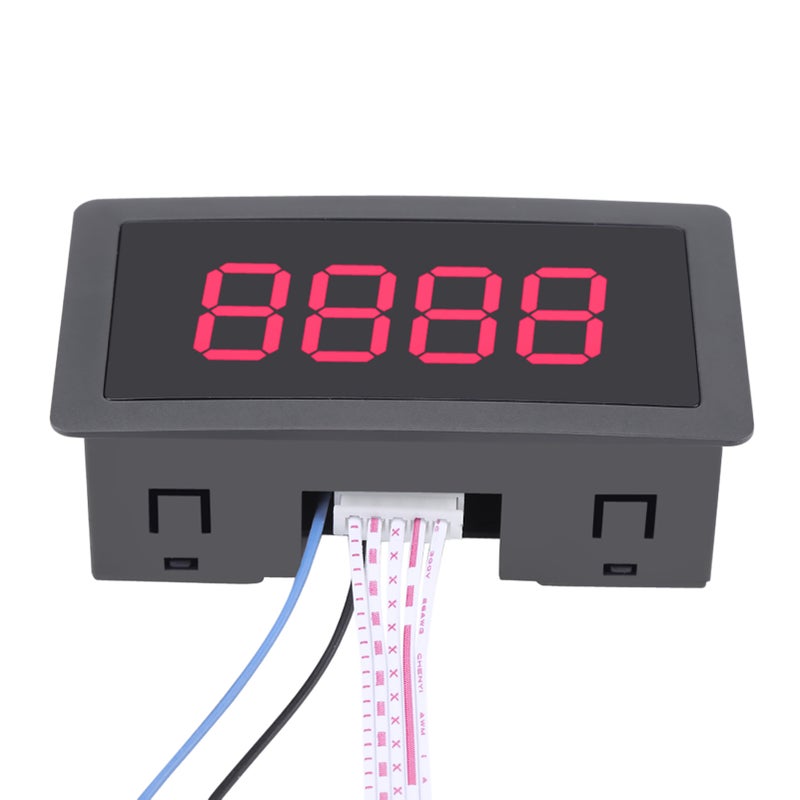 DC LED Digital Display 4 Digit 0-9999 Up/Down Plus/Minus Panel Counter Meter Green - Image 2