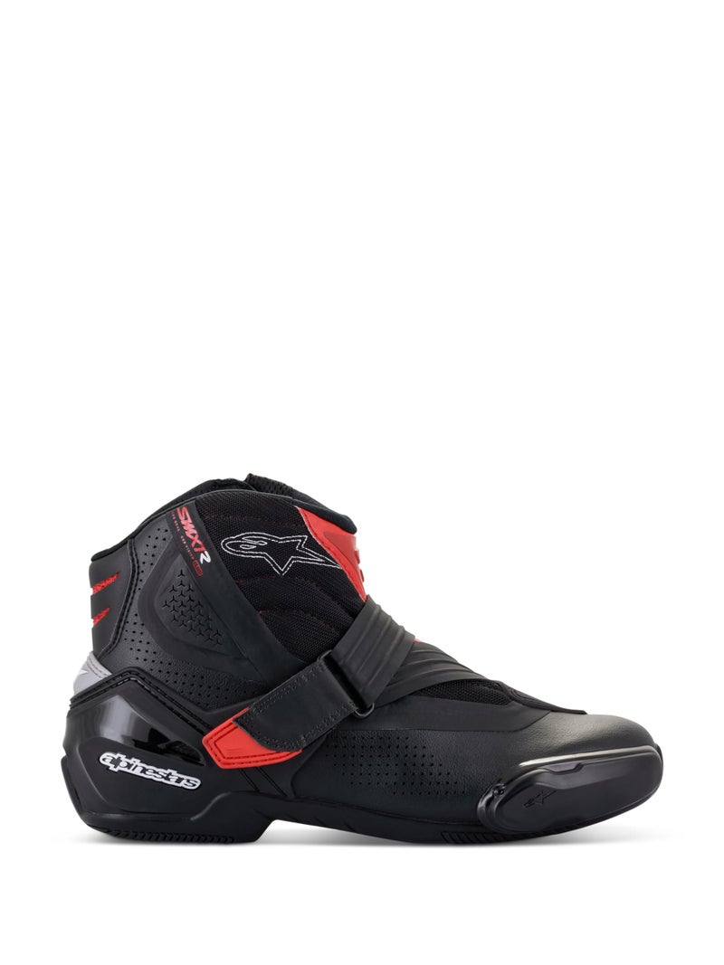 Alpinestars Mens SMX1 R V2 Vented Motorcycle Boots Short Riding Boots CECertified 45 BlackRed - Image 2