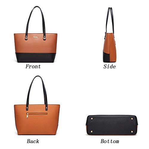YTL Women Fashion Handbags Wallet Tote Bag Shoulder Bag Top Handle Satchel Purse Set 4pcs - Image 2