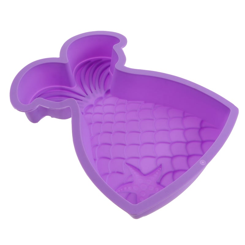 Mermaid Cake Pan Cartoon Cupcake Baking Pan Nonstick Baking Pan Cupcake Bakeware - Image 1