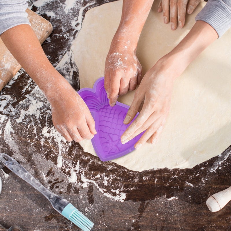 Mermaid Cake Pan Cartoon Cupcake Baking Pan Nonstick Baking Pan Cupcake Bakeware - Image 4
