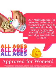 TODICAMP Women Multivitamin & Mineral Complex With Plantbased Extracts Products Womens Daily Multivitamins Hair Skin And Nails Vitamins Foundational Multivitamin For Women 30 Day Supply  - Image 5