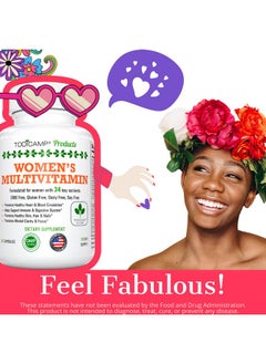 TODICAMP Women Multivitamin & Mineral Complex With Plantbased Extracts Products Womens Daily Multivitamins Hair Skin And Nails Vitamins Foundational Multivitamin For Women 30 Day Supply  - Image 4