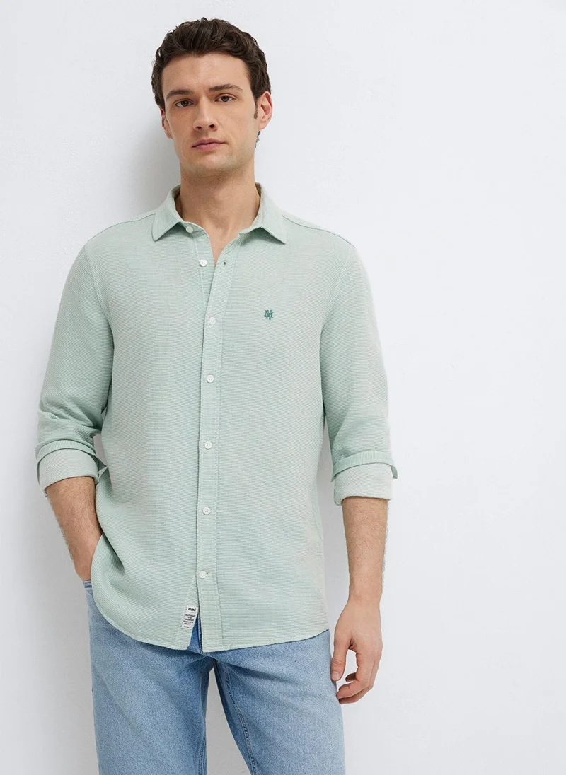 Mavi Solid Regular Fit Shirt
