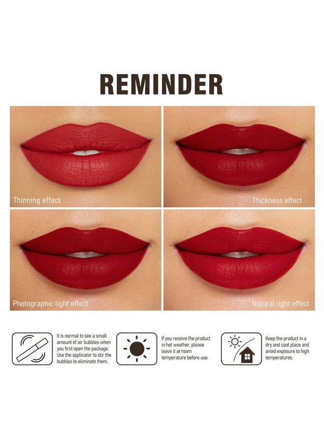 MAKI YIKA - Red Lipstick for Women Color Stay Long Lasting Lipsticks, No Smudge Matte Liquid Lipstick Transferproof Cruelty-Free Lip Color |Trust You - Image 1