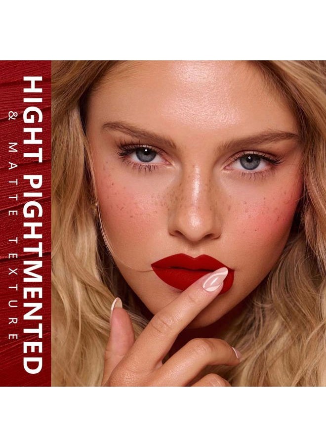 MAKI YIKA - Red Lipstick for Women Color Stay Long Lasting Lipsticks, No Smudge Matte Liquid Lipstick Transferproof Cruelty-Free Lip Color |Trust You - Image 1