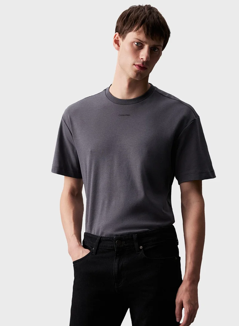 CALVIN KLEIN Logo Crew Neck T-Shirt