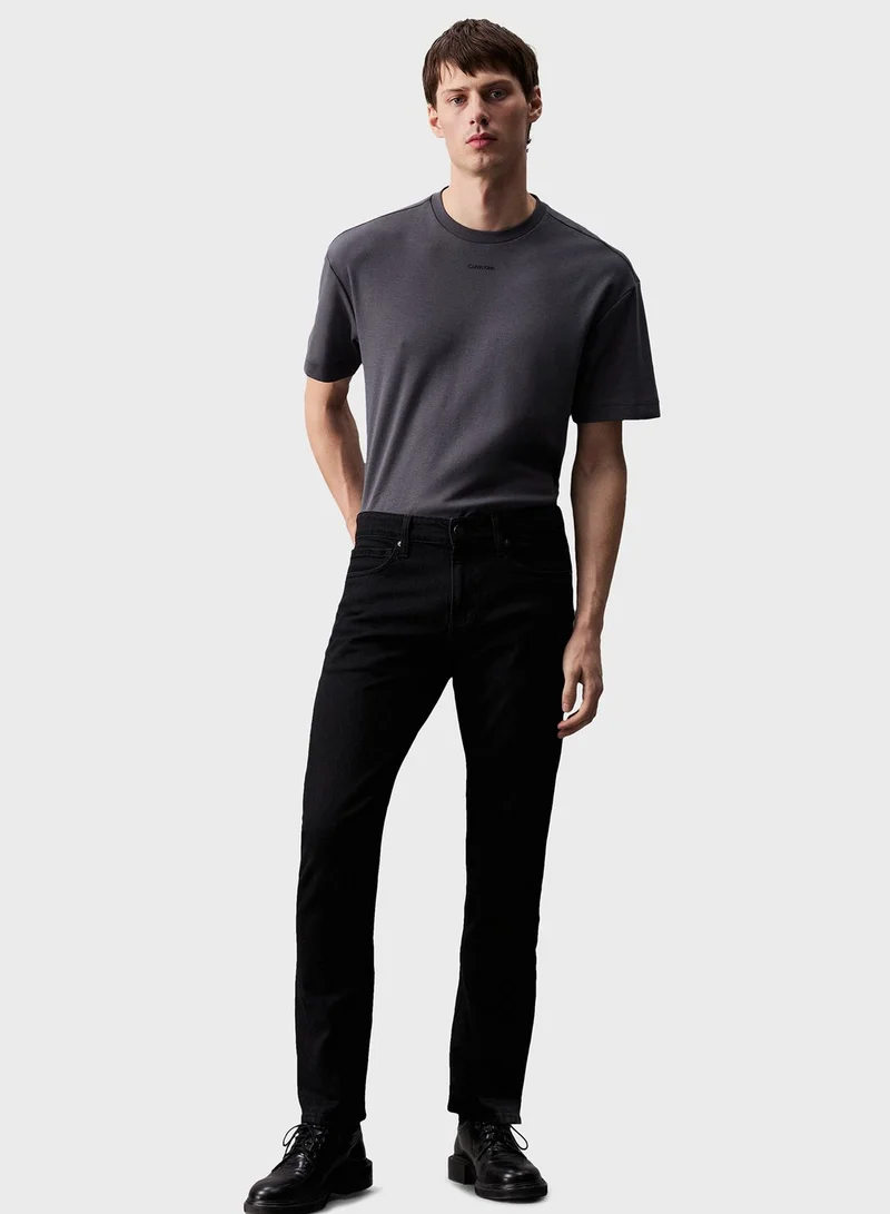 CALVIN KLEIN Logo Crew Neck T-Shirt
