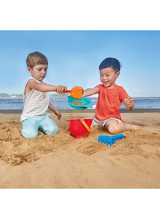 Hape Beach Basics Multi Colour Sand Toys Beach Toys For Toddlers - Image 2