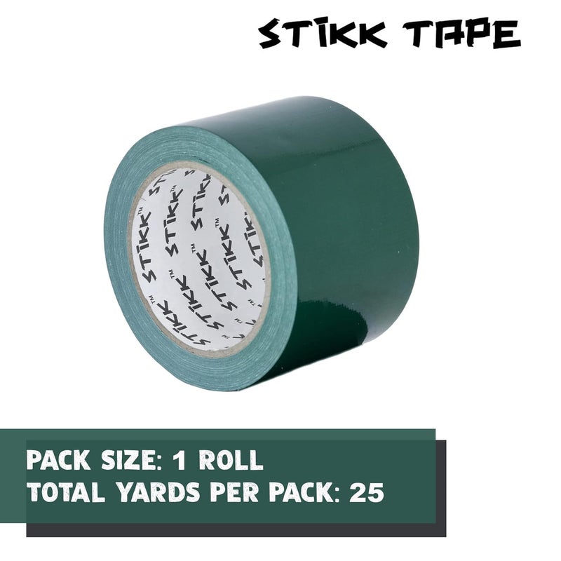 STIKK Duct Tape - Green Duck Tape - 3 inch x 25 Yards - Heavy Duty Tape for Repairs, Household Projects - for Commercial HVAC and Construction - Effective Heavy Duty Waterproof Duct Tape - Image 3