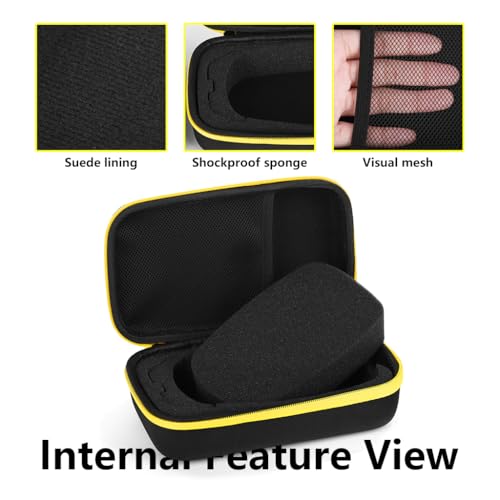 Serplex® Hard Case for Fluke 101/F115C/F15B+/179C Digital Multimeter, Protective Carrying Storage Bag with Accessories Mesh Pocket & Foam Frame, Waterproof EVA Hard Shell Storage Bag, 21.5x8x12cm - Image 5