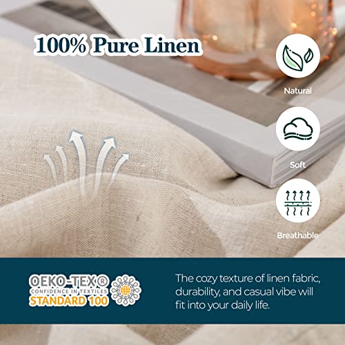 Simple&Opulence Body Pillow Cover 20" x 54",100% Pure Linen, Ultra Soft and Breathable, Body Pillowcase with Envelope Closure for Adults(Linen) - Image 3