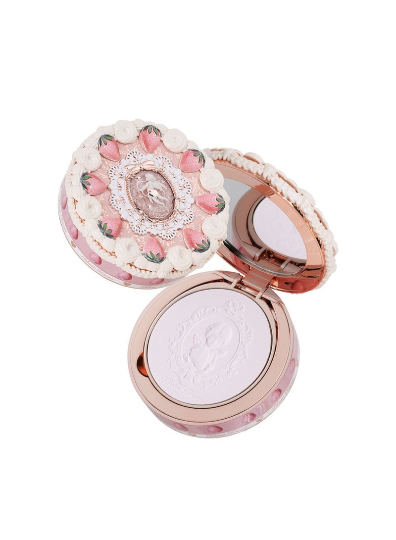 Flower Knows Strawberry Cupid Pressed Powder Airbrushed Matte Finish Oil-Absorbing u0026 Long-Lasting(01 Soft Lavender) - Image 1