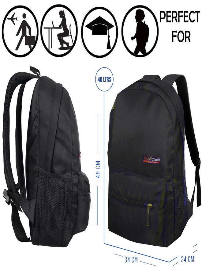 Right Choice Stylish tuff Quality College School Casual Backpack Bags (Black 2103) - Image 2
