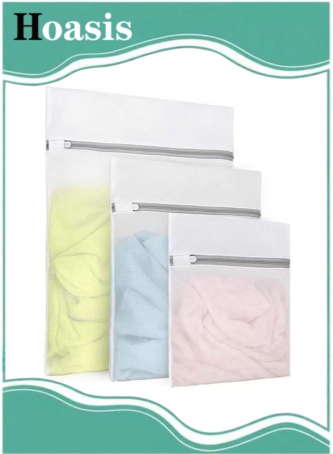 Hoasis Durable Fine Mesh Laundry Bags for Delicates, 3Pcs Honeycomb Mesh Laundry Bags for Delicates, Big Clothes,Household,Bed Sheet,Stuffed Toys,Lingerie Net Bags for Laundry - Image 1