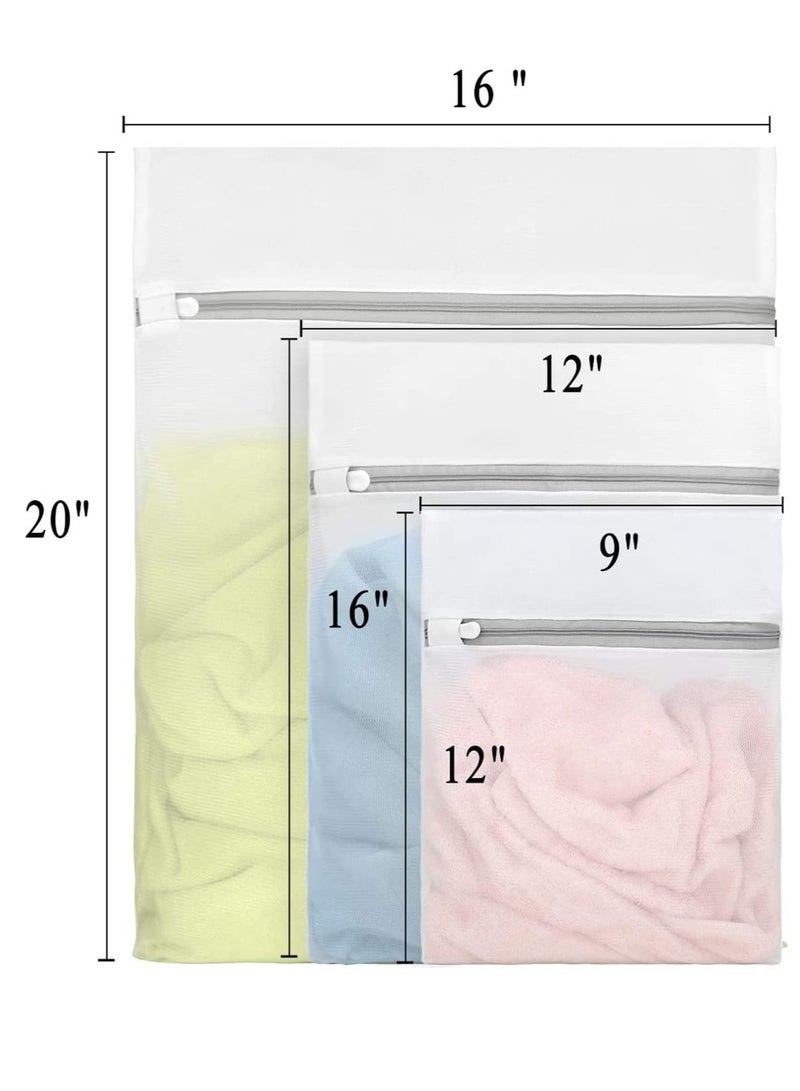 Hoasis Durable Fine Mesh Laundry Bags for Delicates, 3Pcs Honeycomb Mesh Laundry Bags for Delicates, Big Clothes,Household,Bed Sheet,Stuffed Toys,Lingerie Net Bags for Laundry - Image 2