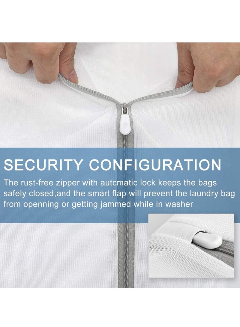Hoasis Durable Fine Mesh Laundry Bags for Delicates, 3Pcs Honeycomb Mesh Laundry Bags for Delicates, Big Clothes,Household,Bed Sheet,Stuffed Toys,Lingerie Net Bags for Laundry - Image 4