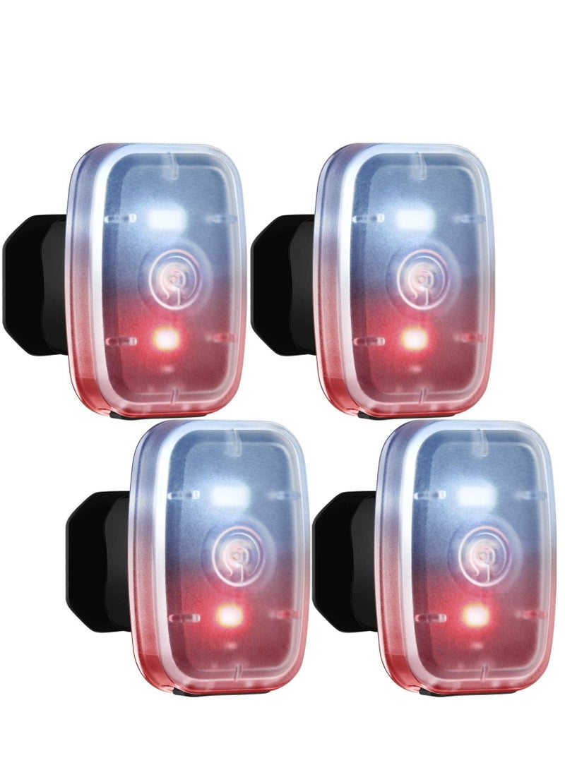 Y&D Running Light USB Rechargeable Safe LED Clip-on Strobe for Cycling Hiking Walking at Night (4PCS) - Image 1