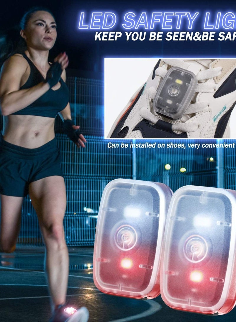 Y&D Running Light USB Rechargeable Safe LED Clip-on Strobe for Cycling Hiking Walking at Night (4PCS) - Image 2