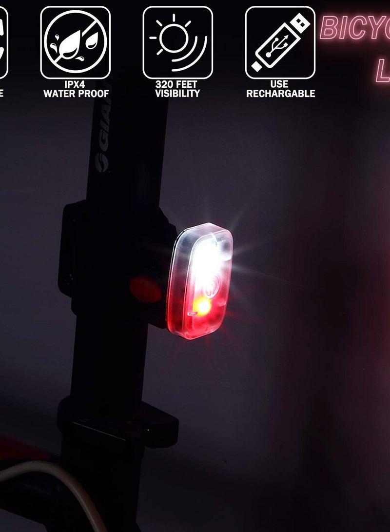 Y&D Running Light USB Rechargeable Safe LED Clip-on Strobe for Cycling Hiking Walking at Night (4PCS) - Image 3