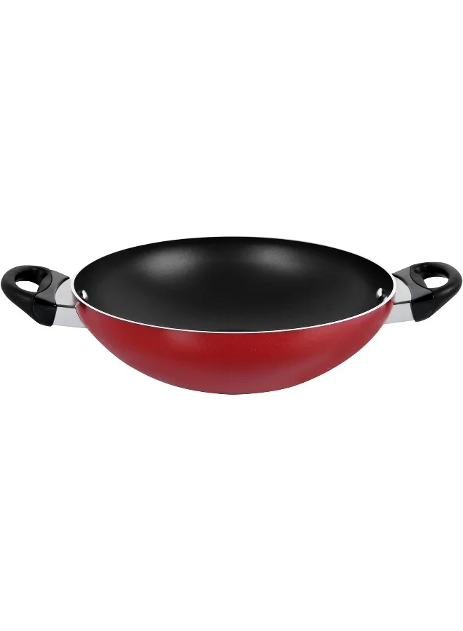 Prestige Prestige Classique Cookware set of 12 Piece| Induction Base | Non Stick Aluminium | Dishwasher Safe -PR21179- Red Red