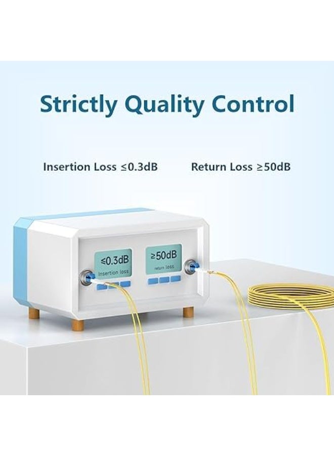 igeekwell Single Mode Fiber Lc to Lc 1m (3.28 ft) 3 Pack, OS2 Single Mode Fiber Patch Cable Duplex, Singlemode Fiber Optic Cable Lc to Lc, LSZH SM Jumper Cord, Yellow SMF 1 Meter,(1 M,3 PACK) - Image 4