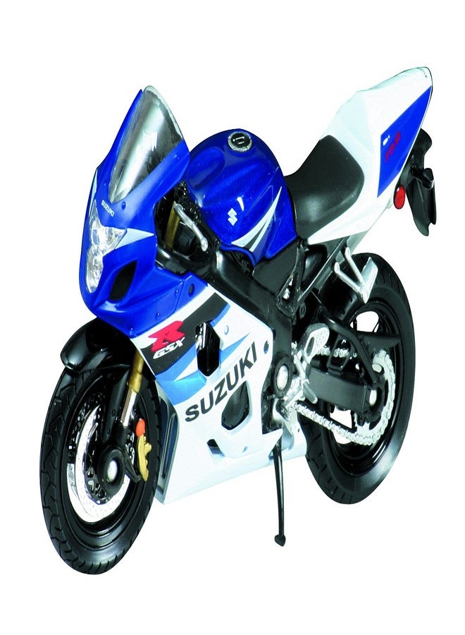 Welly Die Cast Motorcycle Blue Suzuki GSX-R750, 1:18 Scale - Image 2