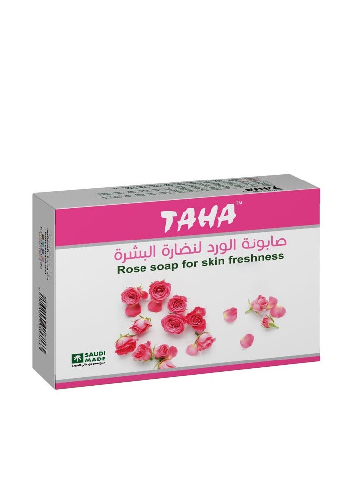 طه صابونة الورد لنضارة البشرة 75 غرام 