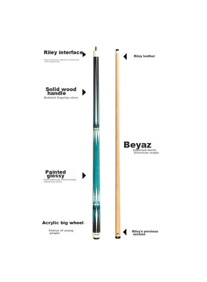 Riley Pool Cue Rmp-1, Chinese 8-Ball, American 9-Ball Cue, Big Head Cue, 8-Ball Cue, Billiard Cue, 12.75 - Image 2