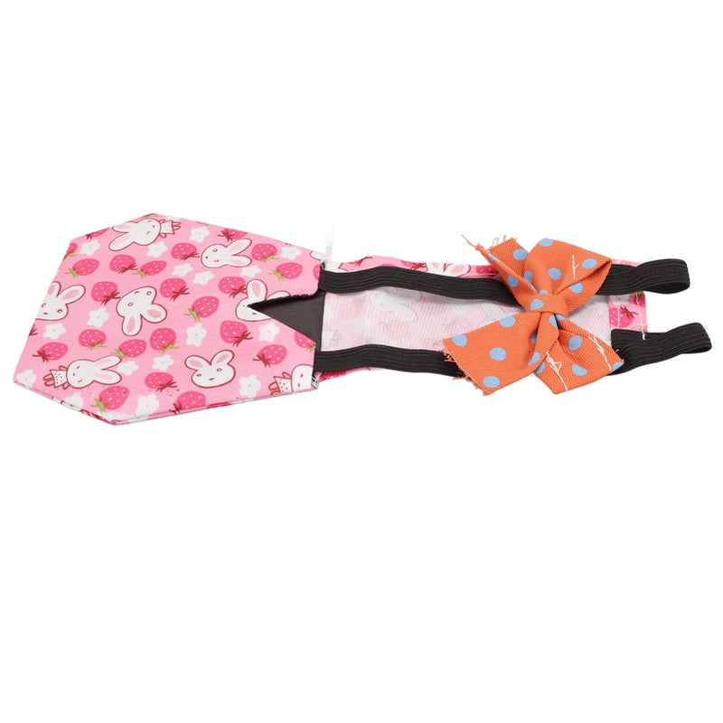 Cute Rabbit Pattern Reusable Poultry Diapers For Chickens Ducks Geese Yellow XS - Image 4