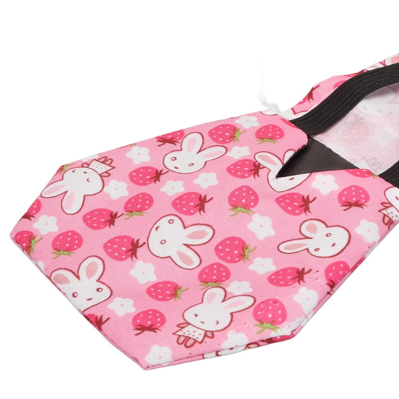 Cute Rabbit Pattern Reusable Poultry Diapers For Chickens Ducks Geese Yellow XS - Image 3