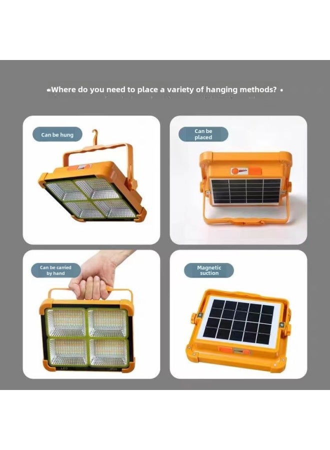 E-commerce For Solar Multi-functional Emergency Lighting Portable Camping Lights Mobile Wireless Charging Lights-Color:Orange Large - Image 5