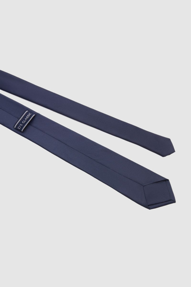 D'S DAMAT Navy Blue Plain 5.5 cm Tie 0HF15ORTKRDUZ  - Image 3
