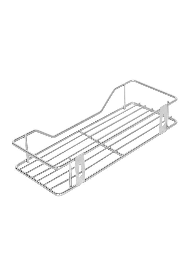 Cutting EDGE Stainless Steel Small Size Multipurpose 1 Tier Kitchen & Bathroom Rack/Storage Shelf/Cutlery Storage Rack/Dish Rack(Chrome Finish)(30X15X5 CM) - Image 5