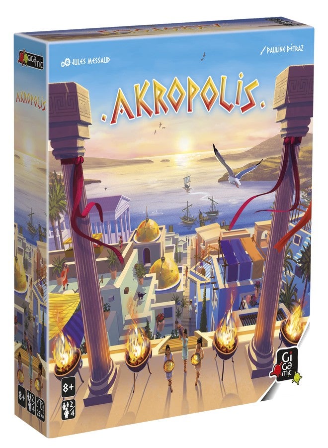 Gigamic Akropolis | Strategy Game for Teens and Adults | Ages 8+ | 2 to 4 Players | 30 Minutes - Image 1