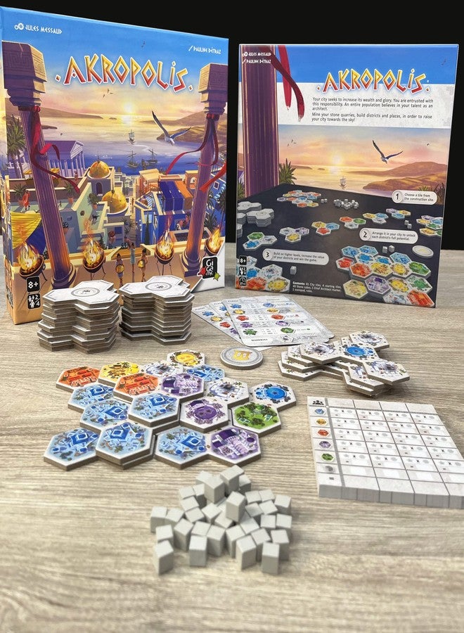 Gigamic Akropolis | Strategy Game for Teens and Adults | Ages 8+ | 2 to 4 Players | 30 Minutes - Image 2
