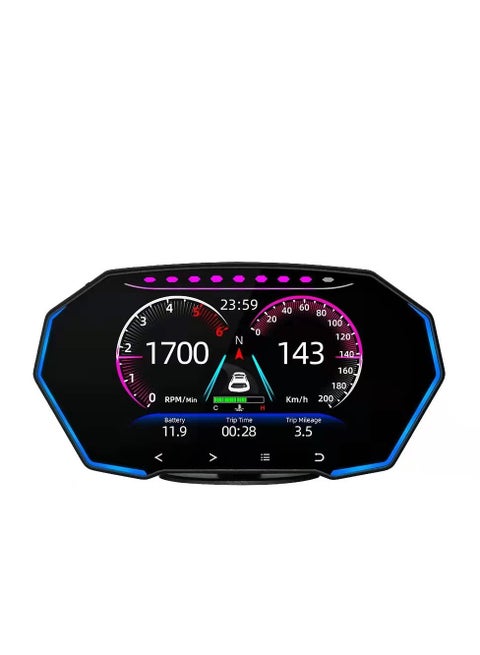GULFLINK HUD Heads Up Display OBD Multi Function LCD Speed Meter