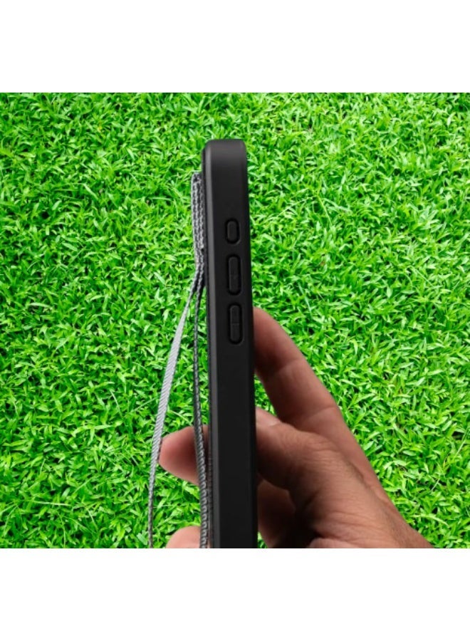 دي دي أتش جراب آيفون 14 برو ماكس بحزام يد لون اسود - Image 2