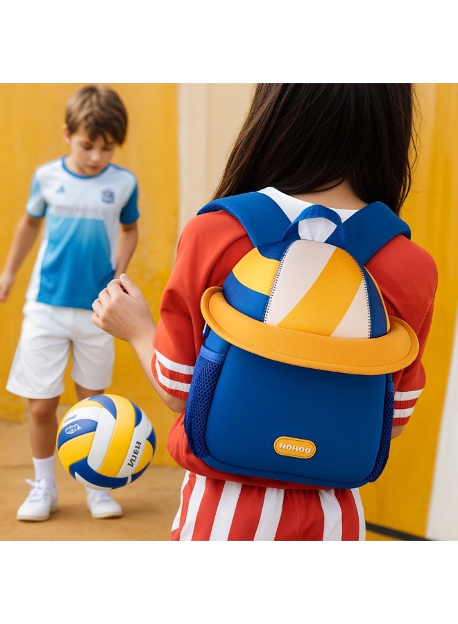 Nohoo 3D Cute Volleyball Kids School Bag/Activity Bag 10" - Blue - Image 5
