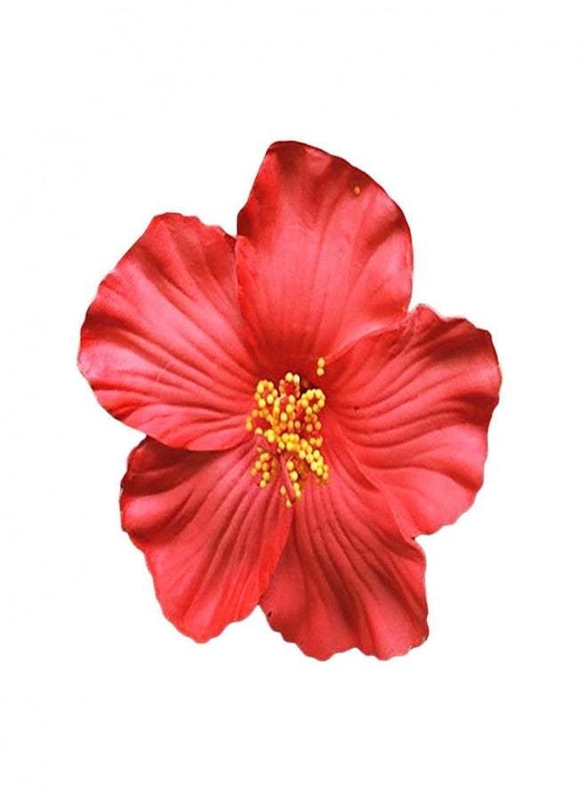 DPWOUM 1Pc Red Hawaiian Flower Hair Clip for Women Girls Fashion Bohemian Flowers Hair Accessory for Dancer Bridal Wedding Beach Party Hair Clip Clips and Barrettes Hair Care - Image 1