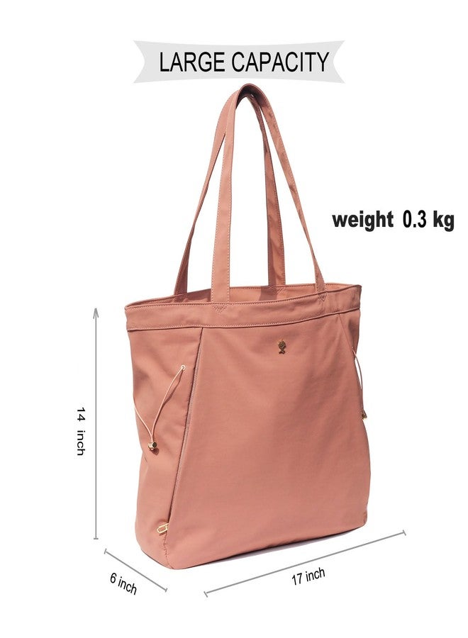 ESVAN Tote Bag with Yoga Mat Carrier Pocket for Women Shoulder Bags Drawstring for Office Workout Travel Carryall Pilates Gym and Beach - Image 4