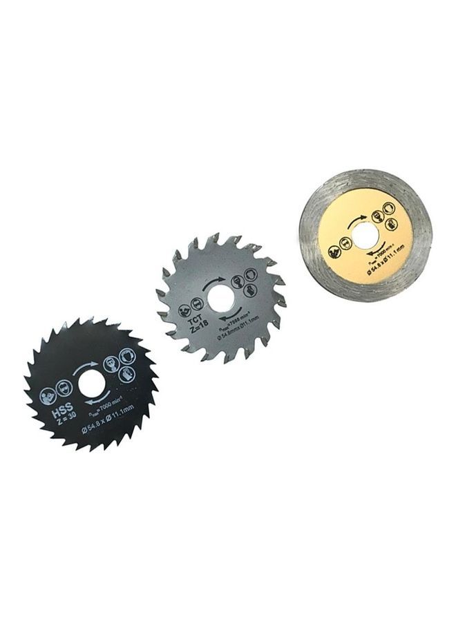 NIBEMINENT 3-Piece Circular Saw Blade Multicolour - Image 2