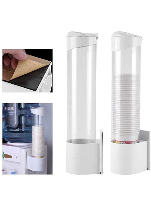 DD RETAILS DD RETAILS Water Cup Dispenser Dustproof Mount Water Cup Holder Cup Dispenser Holder  - Image 4