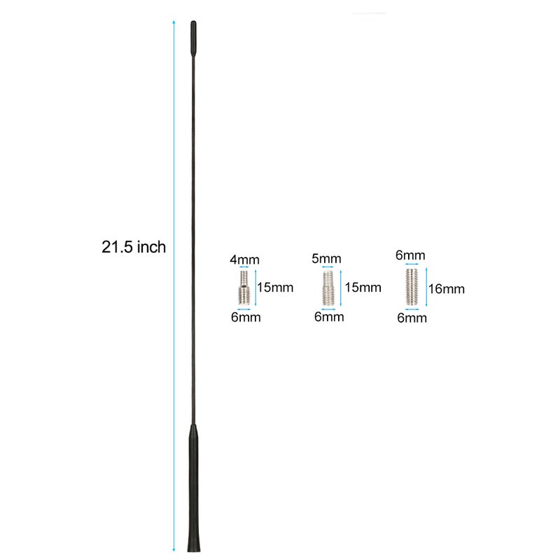 21.5" Roof AM/FM Antenna Mast for Ford Focus 2000-2007 98BZ18A886AA-CR198 - Image 3