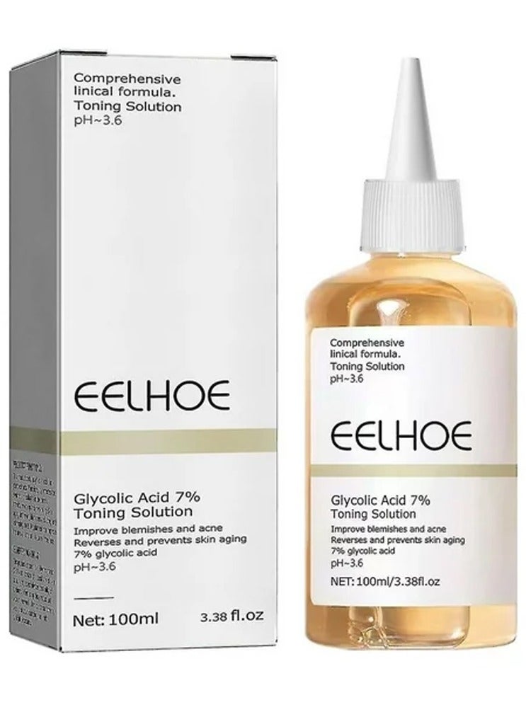 EELHOE Moisturizing Whitening Glycolic Acid Shrink Pores Acne Pimple Repair Acne Scar Remove Brighten Anti-Aging Soothing Serum Liquid - Image 1