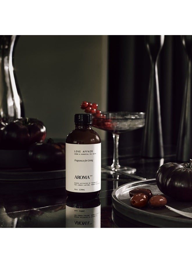 AromaTech Love Affair Aroma Essential Oil Blend, Pure Aromatherapy with Jasmine, Saffron & Cedarwood for Diffuser & Humidifier - 4 fl oz, 120 mL - Image 4